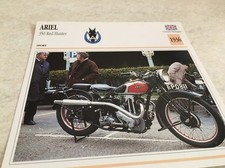Carte moto Ariel 350 cc Red Hunter 1936 collection Atlas motorcycle UK