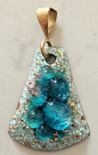 Pendentif limoges signée - pendentif,