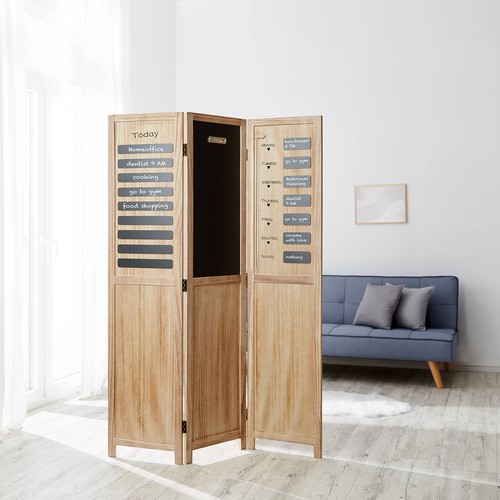 Paravent bois naturel - paravent,