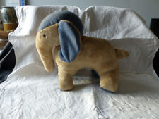 PELUCHE ANCIENNE ELEPHANT AVEC REMBOURRAGE EN PAILLE