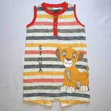 DISNEY combicourt bébé barboteuse SIMBA le roi lion taille 18 mois multicolore