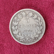 MONNAIE ROYALE ARGENT - 5 FRANCS LOUIS PHILIPPE 1835 A - MEDAILLES PIECES