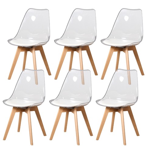 Lot transparent chaises - transparent,