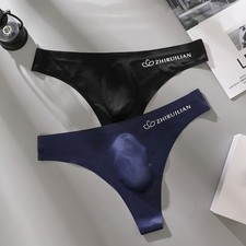 Men Souch Icesilk Briefs Sport Thong Sexy Sexy Mility Wair Panties Underwear /