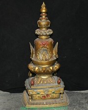 16.5'' Old Tibet Pure Bronze