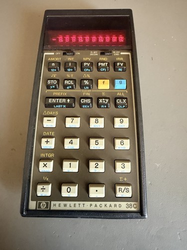 Hp38c calculatrice financière - calculatrice,