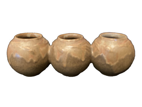 Vase trio collés grès - vase, en