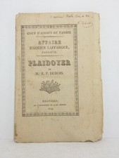 DUBOIS (E. P.) - Affaire