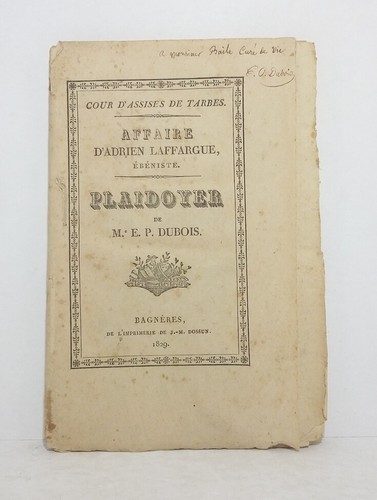 Dubois affaire - -,