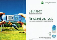 Publicité Advertising 088   2002  mobile Sony Ericsson T68i  communi Cam (2pages
