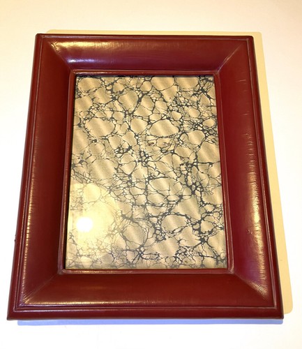Ancien cadre photo cuir art - en,