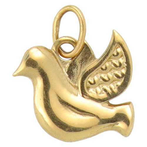 Pendentif colombe acier - pendentif,