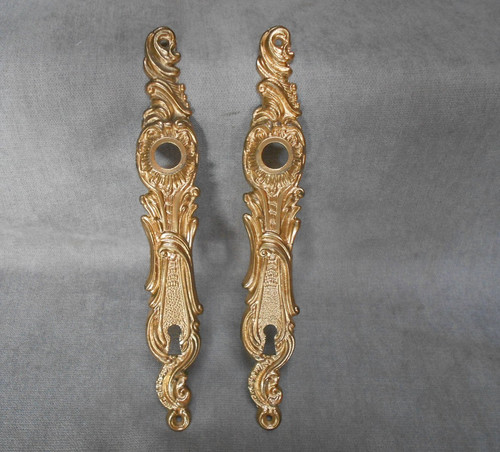 Paire plaques porte - de,