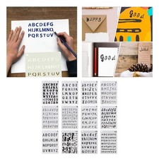 12 pochoirs de lettres pour