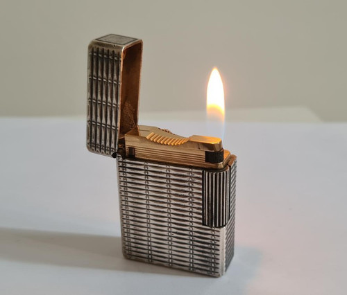 Briquet ligne plaque argent - 1,