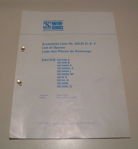 Catalogue pièces - de,