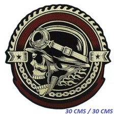 GRAND ECUSSON PATCH THERMOCOLLANT CASQUE BIKER 30 CMS