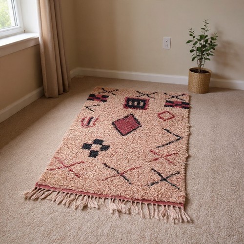 Moroccan handmade berber rug - handmade,