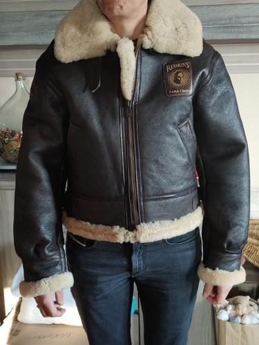 Blouson croute cuir - blouson,
