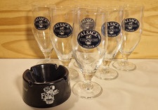 6 verres bière FISCHER + un