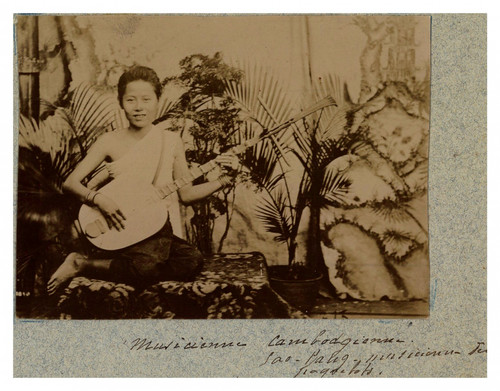 Cambodge musicienne - cambodge,,