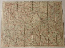 Carte routière ancienne