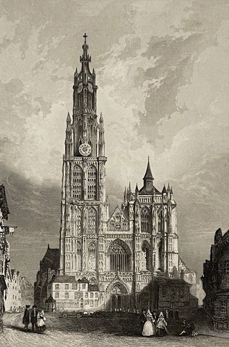 Anvers gravure par rouargue - anvers,