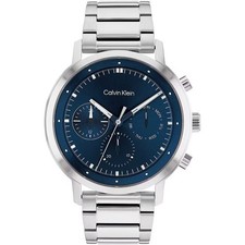 Montre Homme CK CALVIN KLEIN ARCHITECTURAL 25200063 Multifonction Acier Bleu