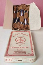 Coton à broder  CARTIER-BRESSON  Boîte 9 Écheveaux Réf 116