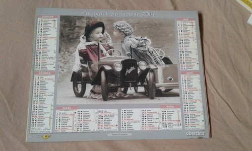 Calendrier almanach facteur - calendrier,