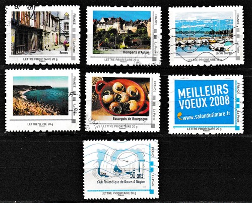 France lot 7 timbres - france,