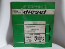 REVUE TECHNIQUE DIESEL – Tracteur RENAULT super 5D type R7054 et dérivés
