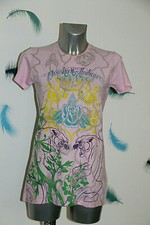 joli tee shirt rose col rond