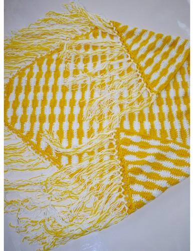 Châle jaune fabriqué - châle,