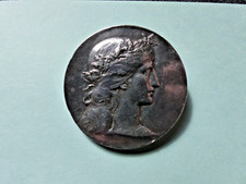 Superbe Broche médaille En Argent Massif H. DUBOIS silver sterling