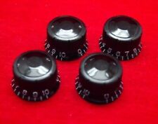 4 pieces Genuine Ibanez Artist Volume Tone Speed Knob For Les Paul Black 