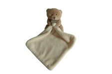 Peluche ours avec mouchoir marron beige Doudou et Compagnie