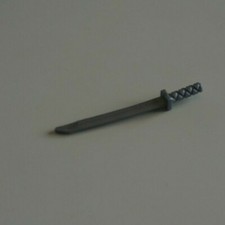 lego 21459 Flat Silver Minifigure, Weapon Sword, Shamshir/Katana (Square Guard) 