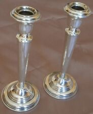 2 bougeoirs argent massif