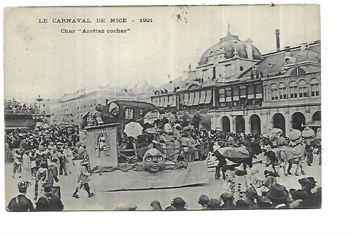 Carnaval nice 1921 - nice, char