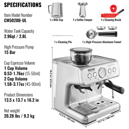 Espresso machine with grinder - espresso,