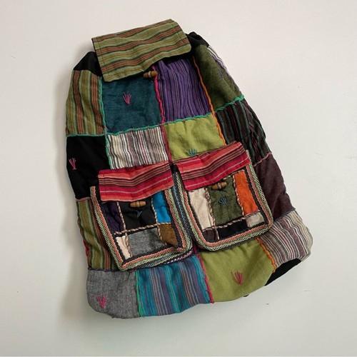 Patchwork backpack sack - patchwork,