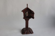 Calvaire bois sculpté Peinture miniature Vierge à l'enfant Art Populaire (70661)