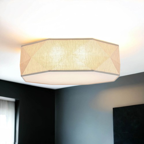 Lustre moderne lin 52 cm - moderne,