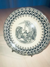 Assiette HB Choisy le Roi Assiette parlante Mac Mahon N°5 