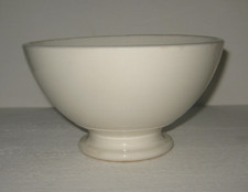 GROS BOL BLANC EPAIS ANCIEN PIEDOUCHE DIGOIN SARREGUEMINES NO CREIL MONTEREAU