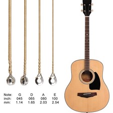 Pièce guitare cordes basse acoustique 4 cordes corde laiton noyau acier carbone