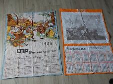 Calendrier / Torchon / Serviette Publicitaire - new hollande  fiatagri tracteur