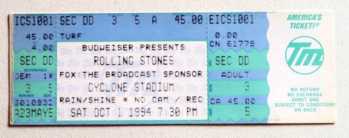 Billet concert ticket - stub, the