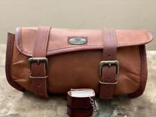 Sacoche de selle en cuir pour outil de fourche avant de moto de 10 pouces sac...